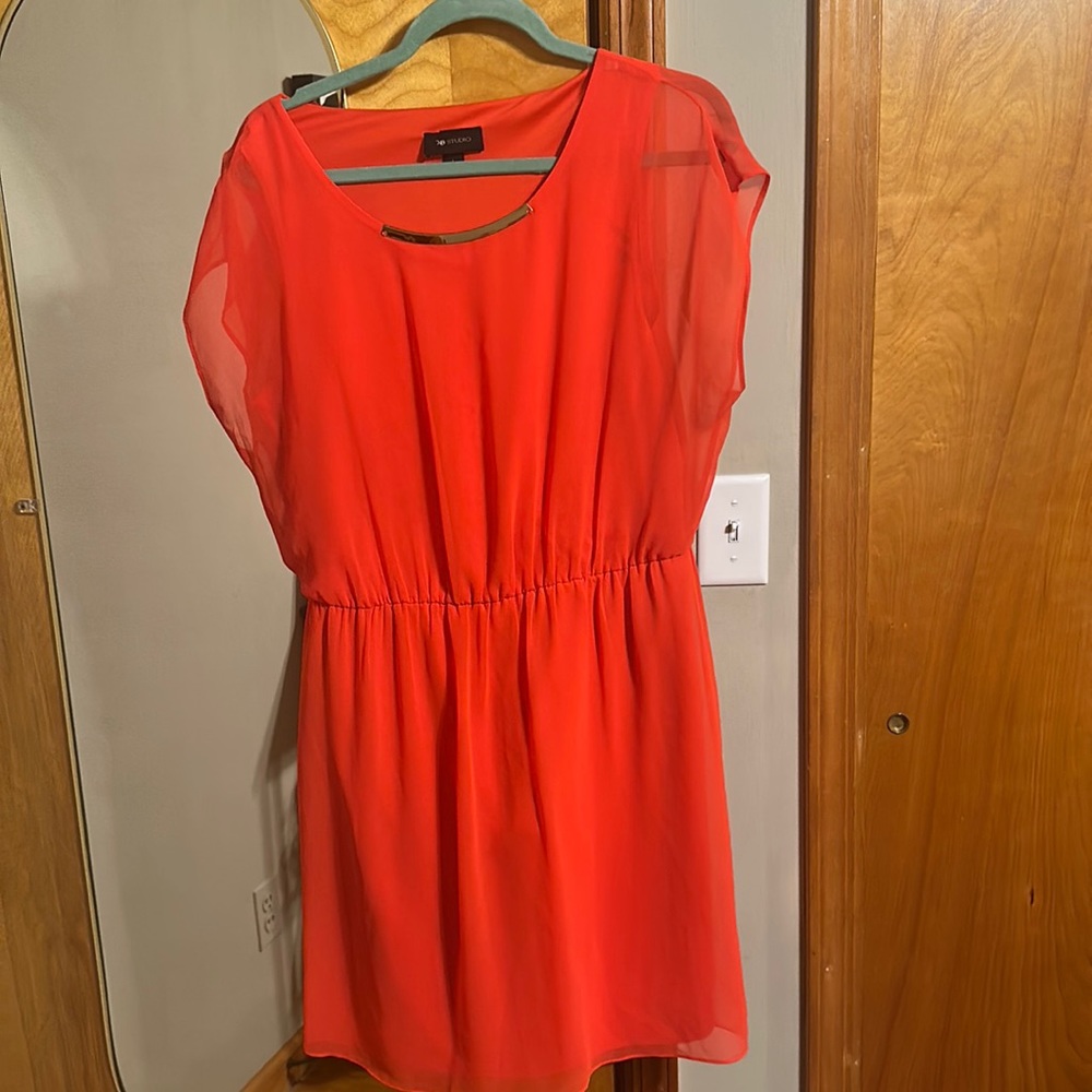 AB Studio orange dress (L)